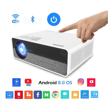 PROYECTOR LED FHD 4K CRENOVO WIFI ANDROID 8.0